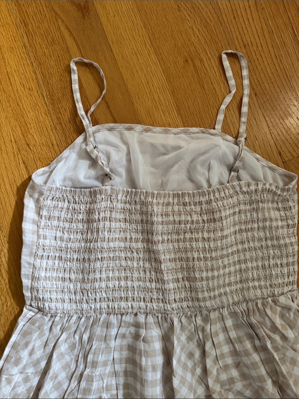 Jopna Maxi Sundress Size Medium Taupe White - Picture 2 of 3